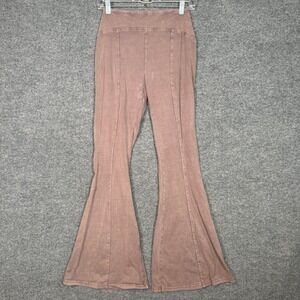 Out‎ From Under Flare Pants Women Medium Brown Wash Ribbed Knit Urban Outfitters
